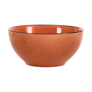 Set 6 Bowl Postre Cerámica Rústico 340 ml Color Greda